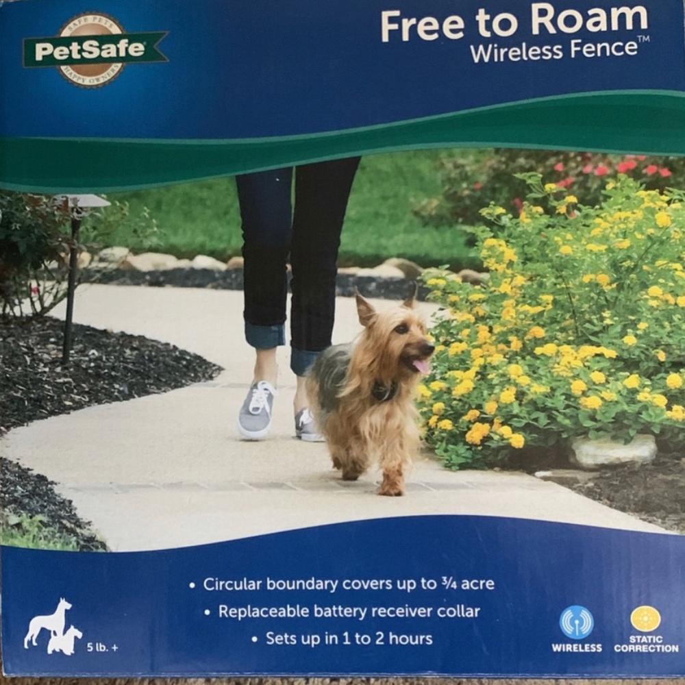 BNIB Free To Roam Woreless Fence ...keep You Furry Family Member Safe